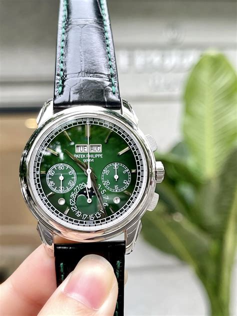 patek philippe platinum honey comb green|Patek Philippe Grand Complications 5270P.